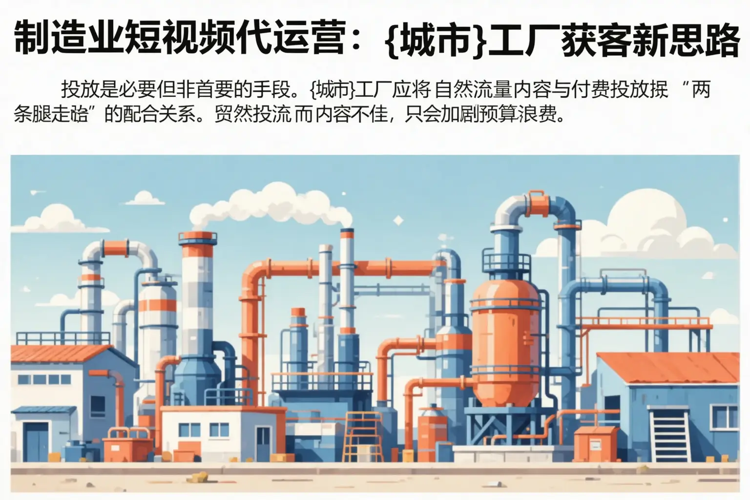 制造业短视频代运营:拉萨工厂获客新思路