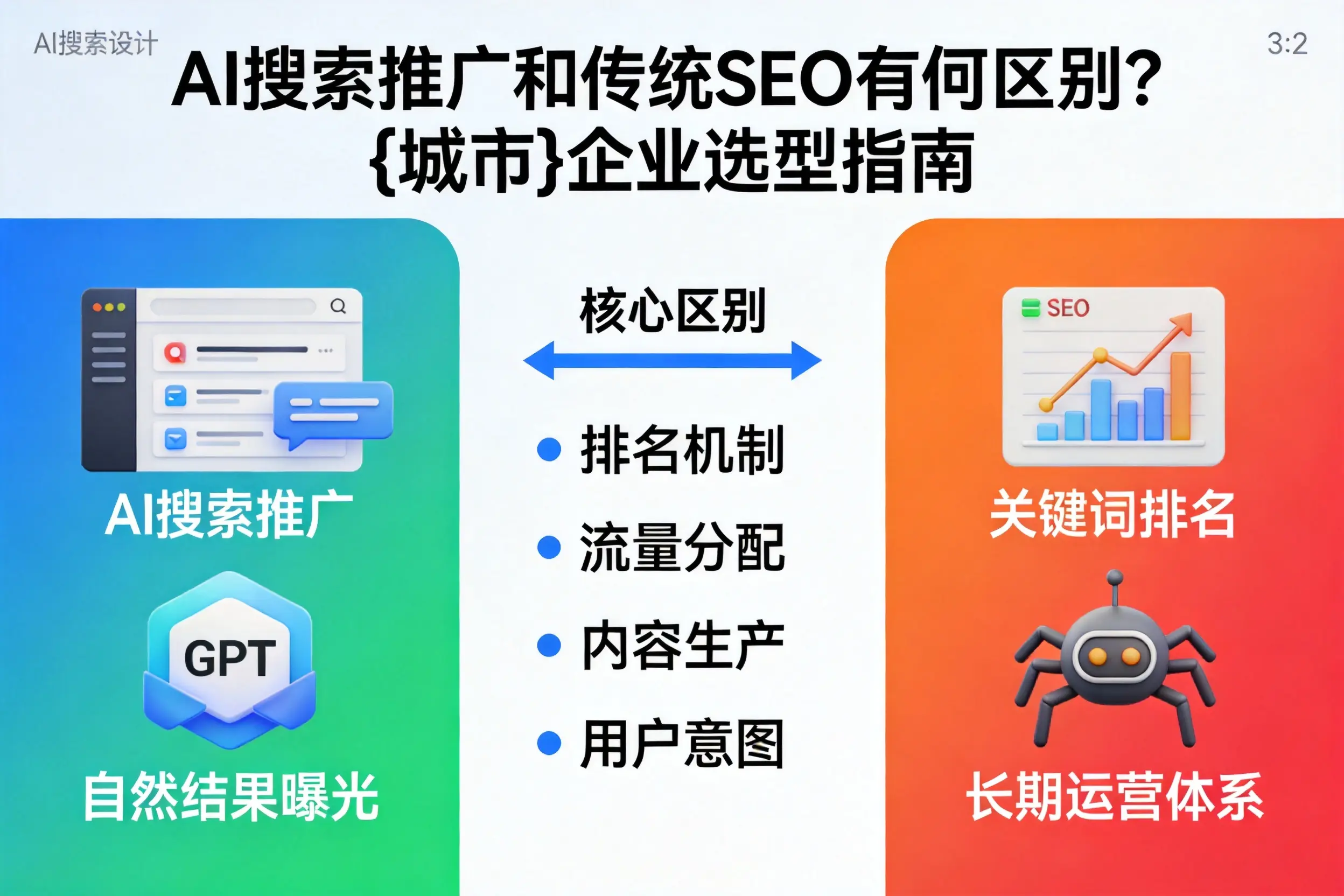 AI搜索推广和传统SEO有何区别？拉萨企业选型指南