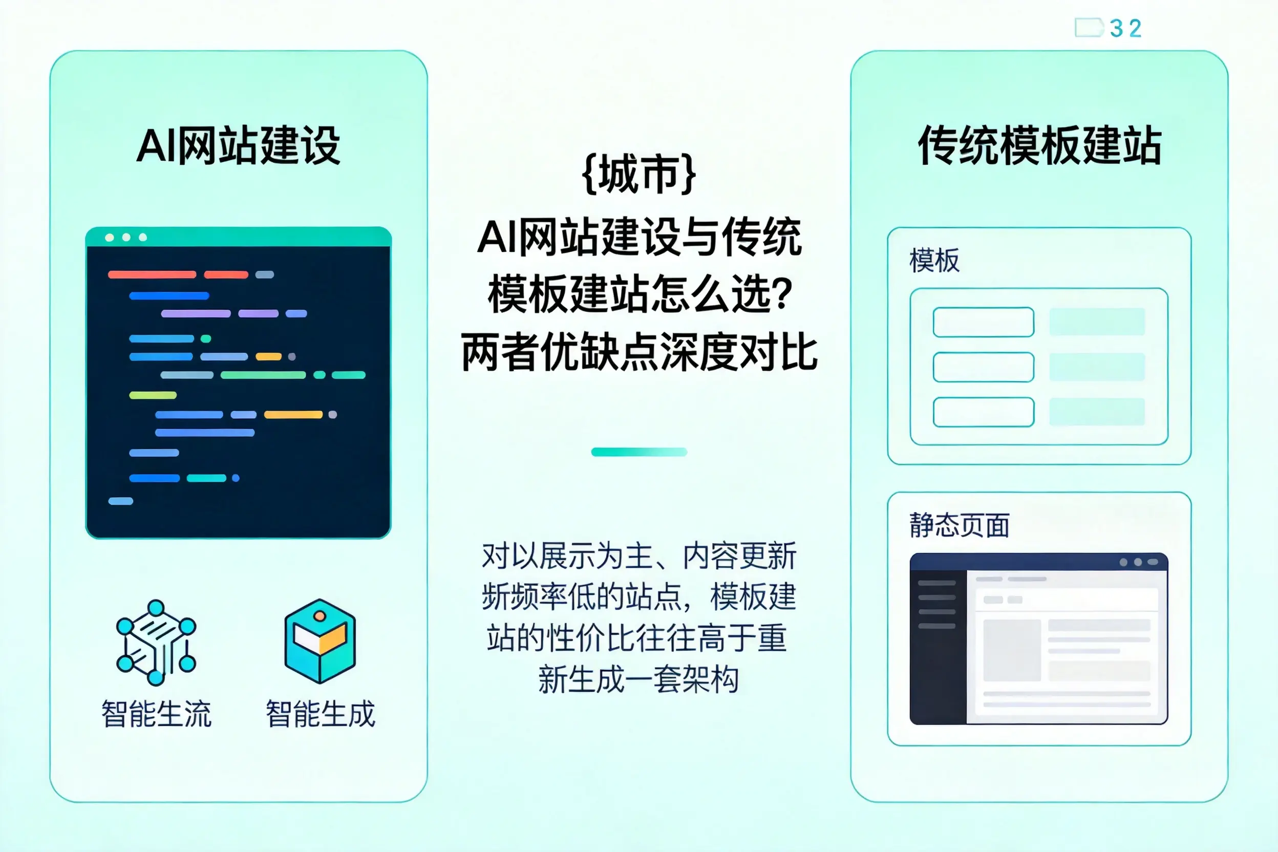 拉萨AI网站建设与传统模板建站怎么选?两者优缺点深度对比