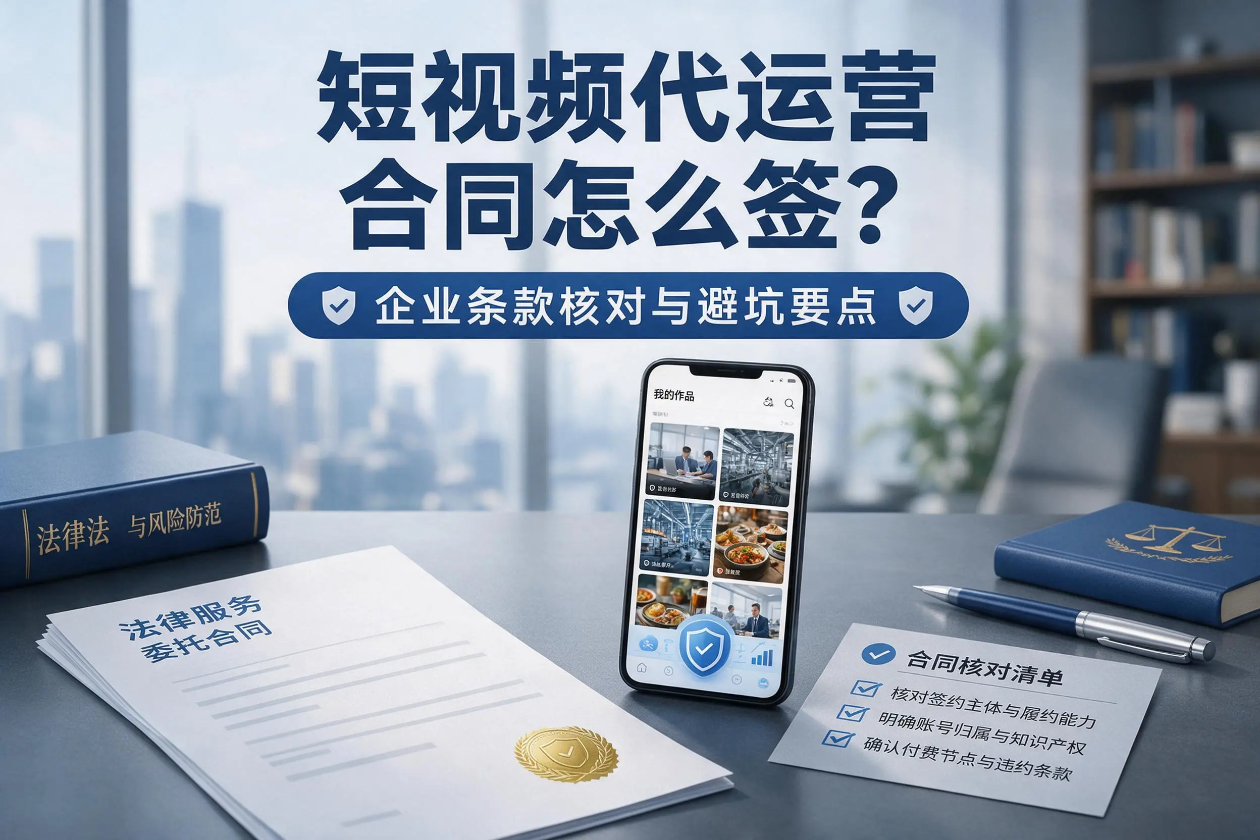 短视频代运营合同怎么签？拉萨企业条款核对与避坑要点