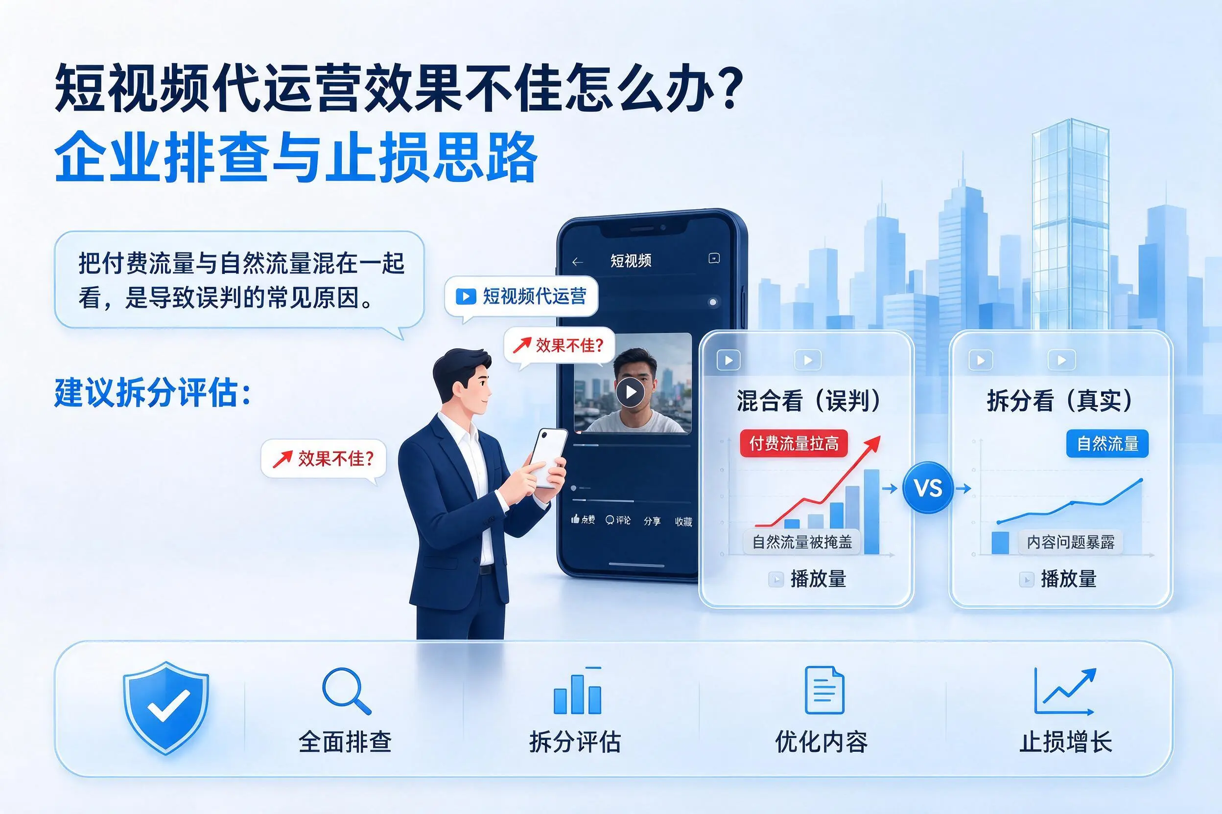 短视频代运营效果不佳怎么办?拉萨企业排查与止损思路