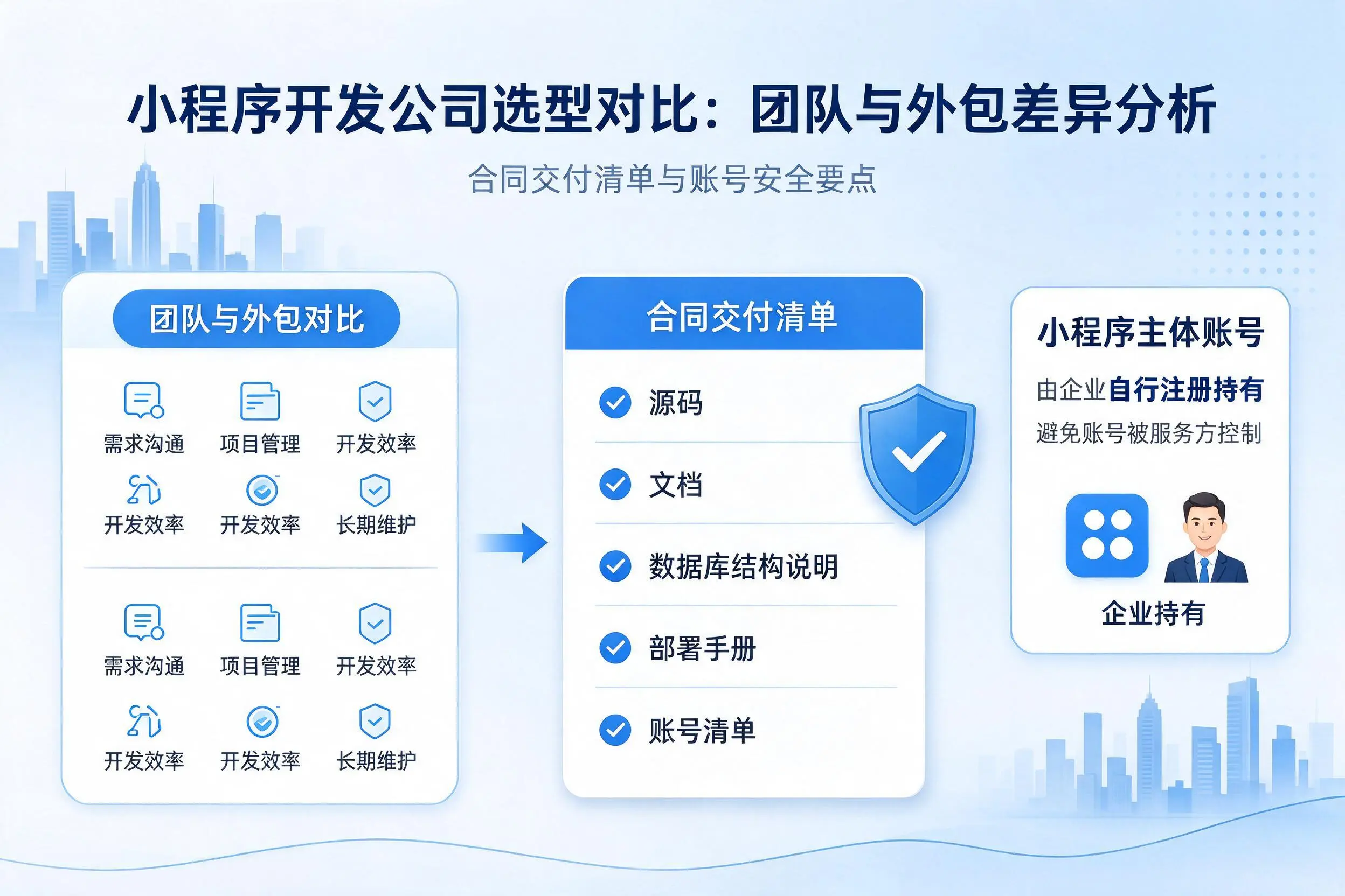 拉萨小程序开发公司选型对比：团队与外包差异分析