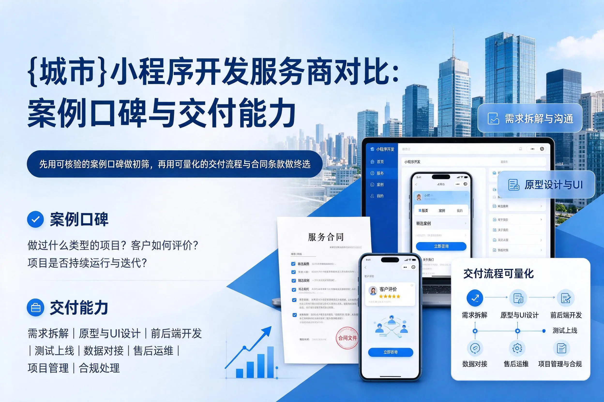 拉萨小程序开发服务商对比：案例口碑与交付能力