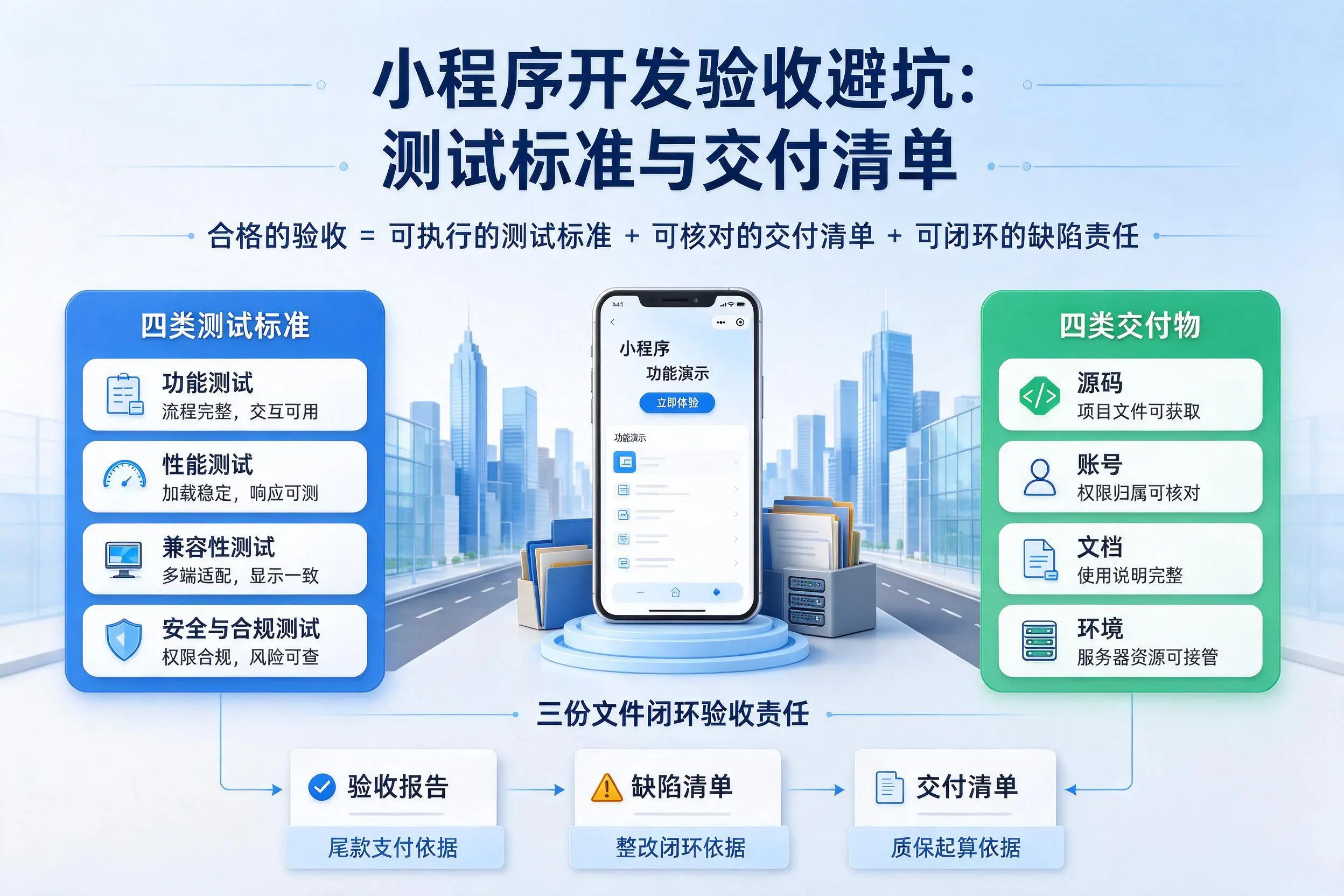 拉萨小程序开发验收避坑：测试标准与交付清单