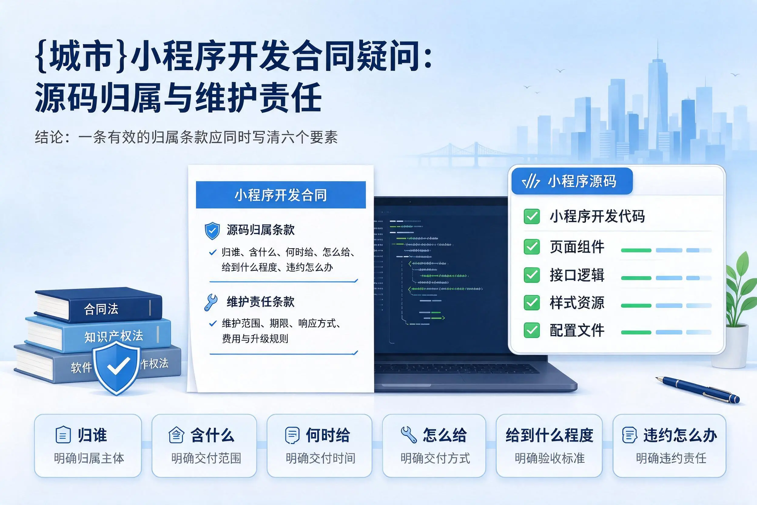 拉萨小程序开发合同疑问：源码归属与维护责任