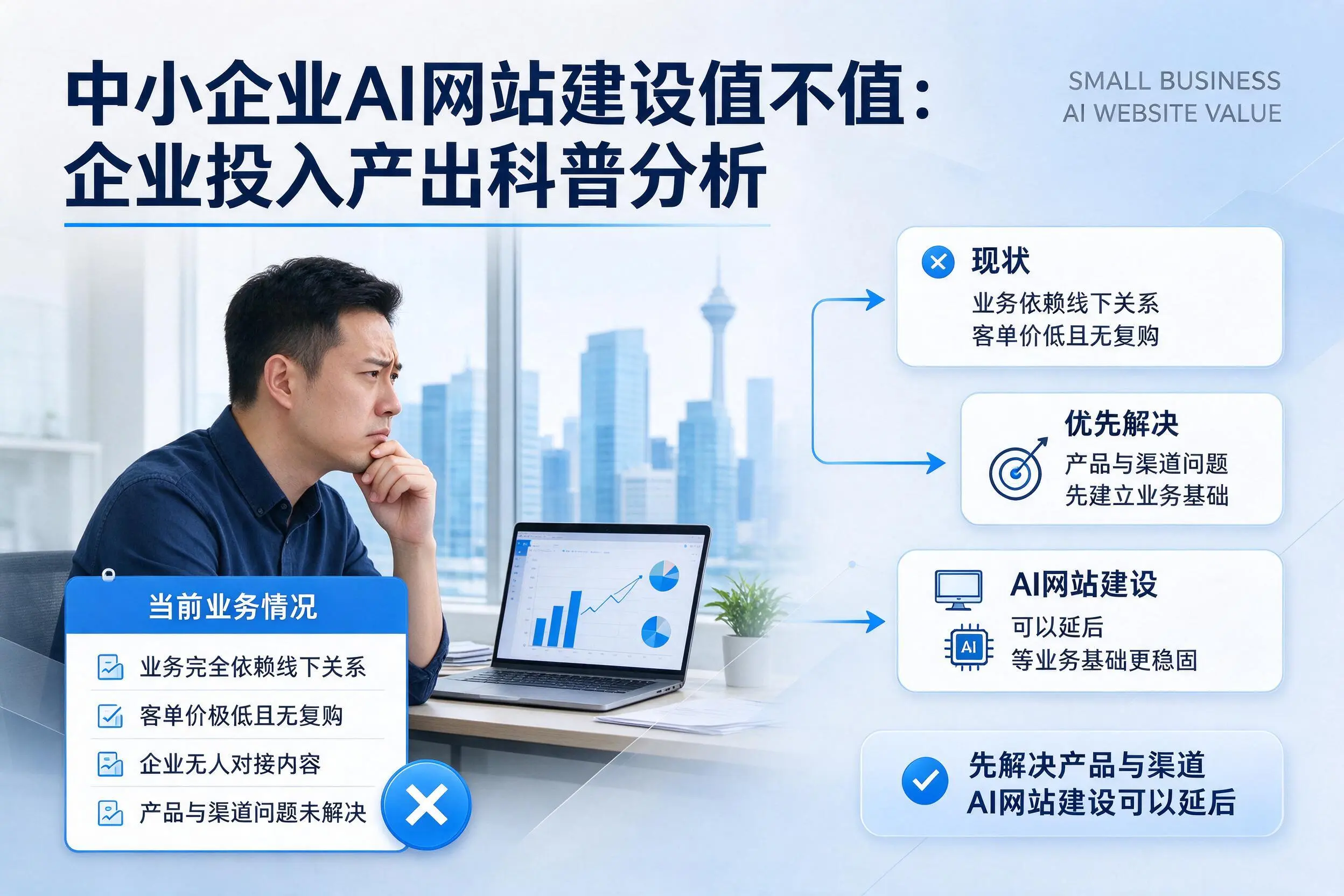中小企业AI网站建设值不值：拉萨企业投入产出科普分析