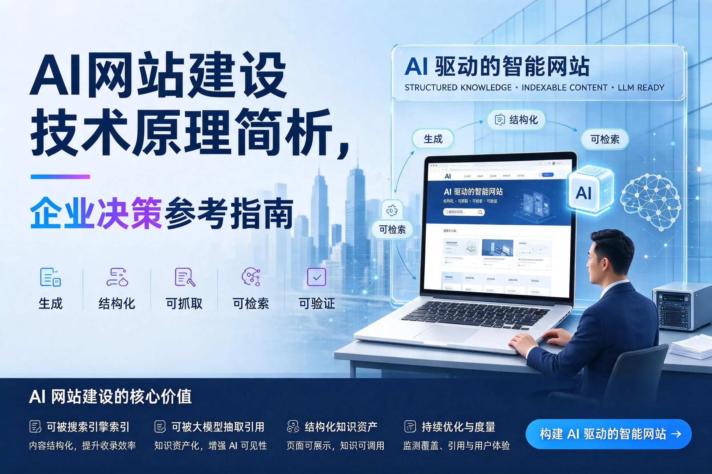 AI网站建设技术原理简析,拉萨企业决策参考指南