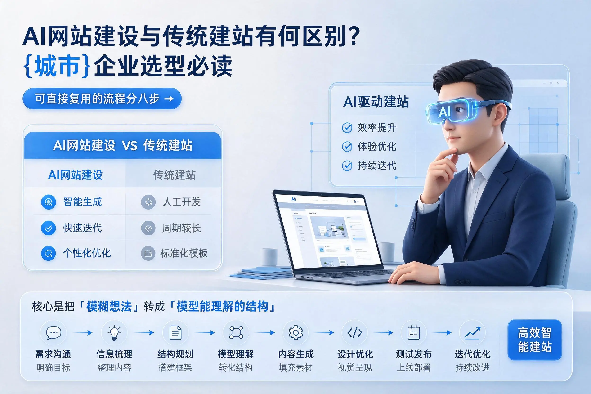 AI网站建设与传统建站有何区别？拉萨企业选型必读
