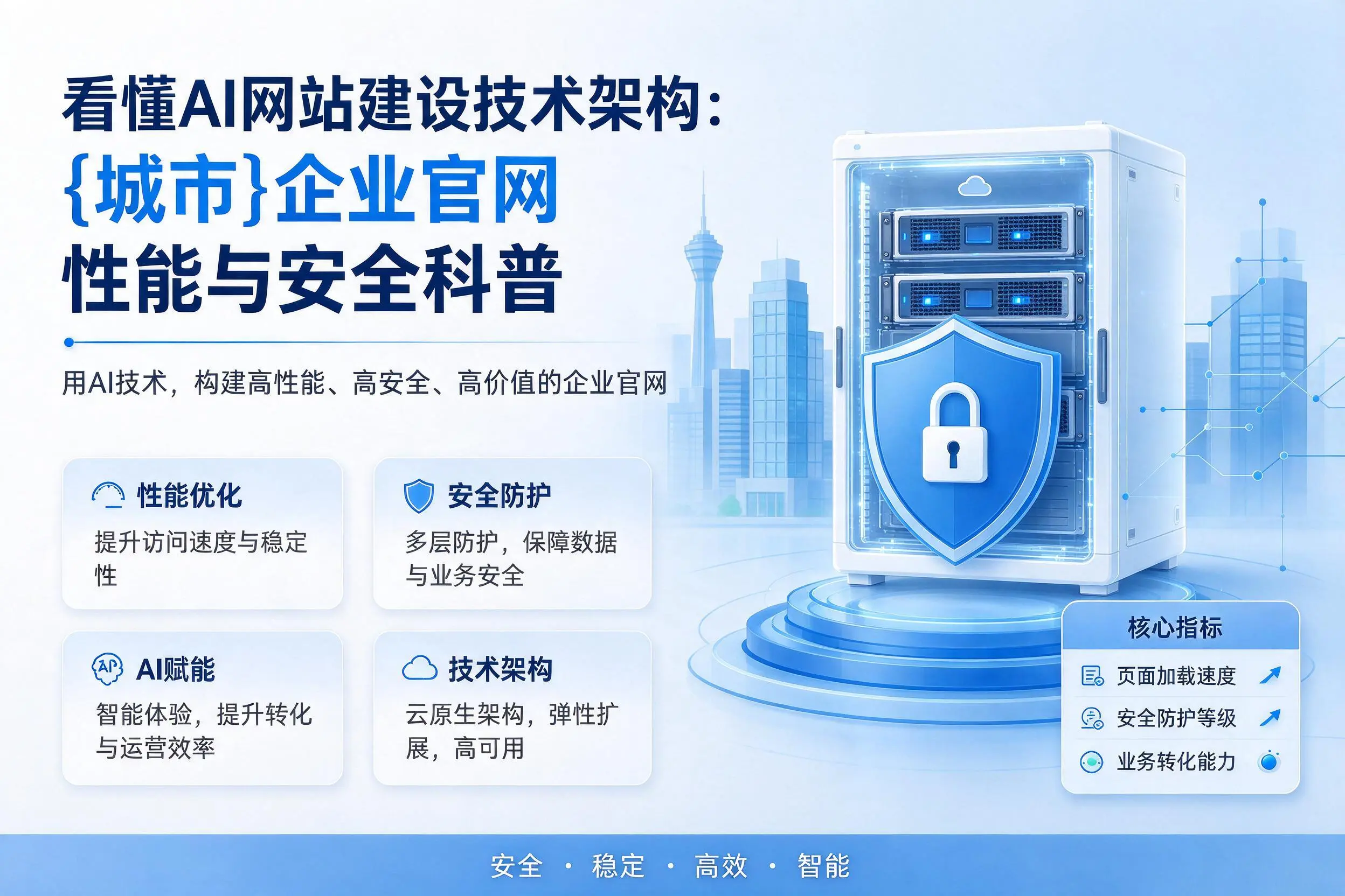 看懂AI网站建设技术架构:拉萨企业官网性能与安全科普