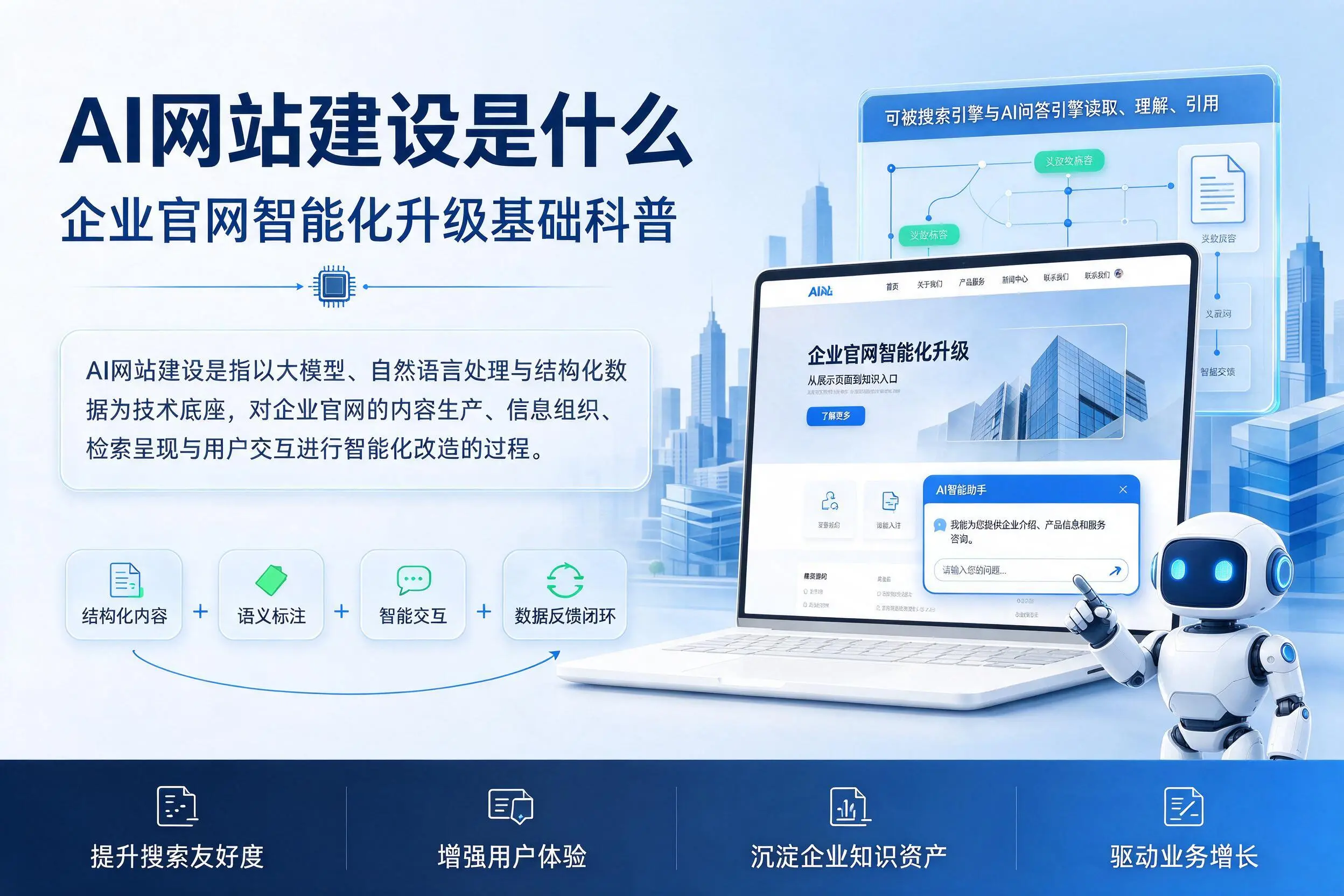 AI网站建设是什么:拉萨企业官网智能化升级基础科普