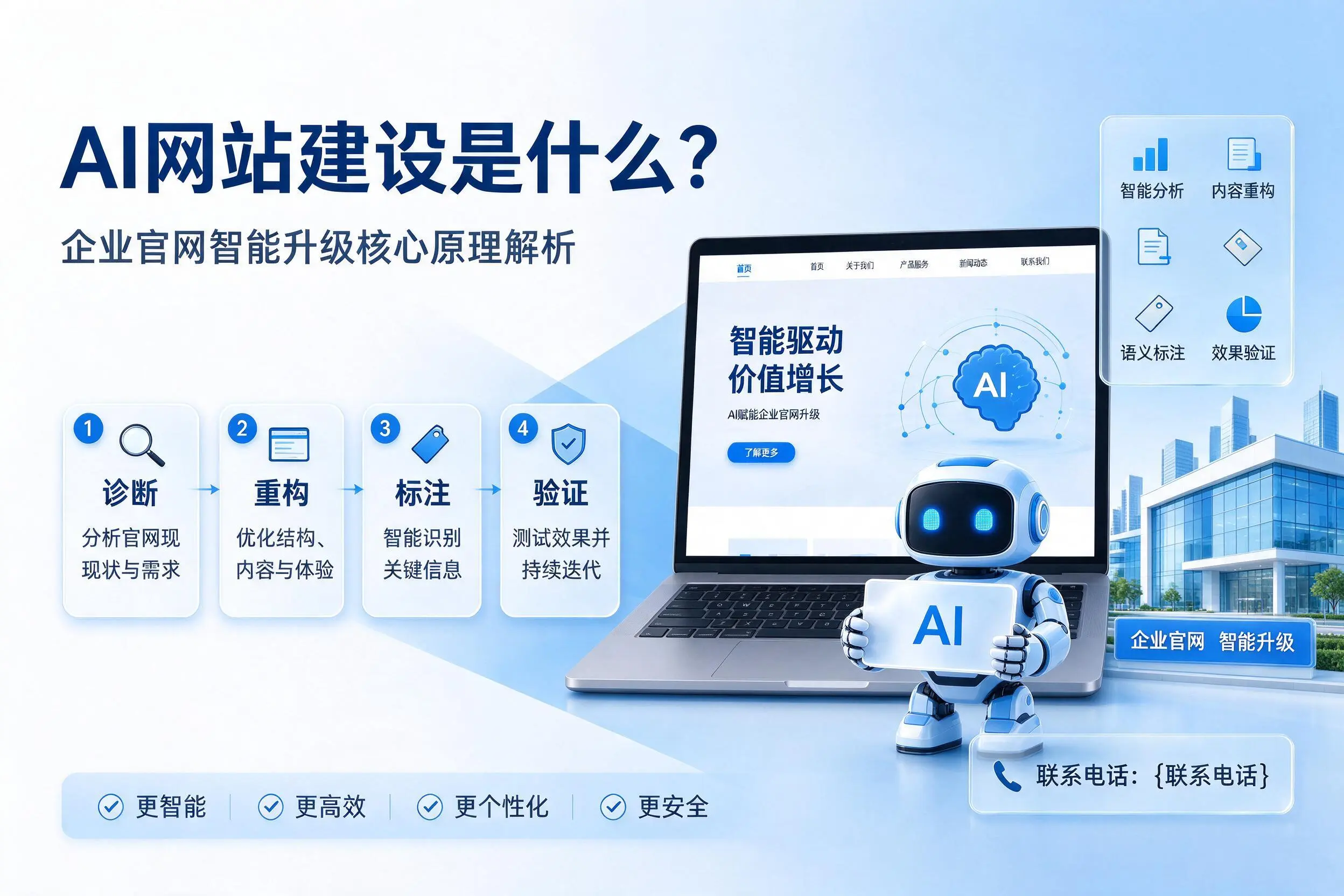 AI网站建设是什么？拉萨企业官网智能升级核心原理解析