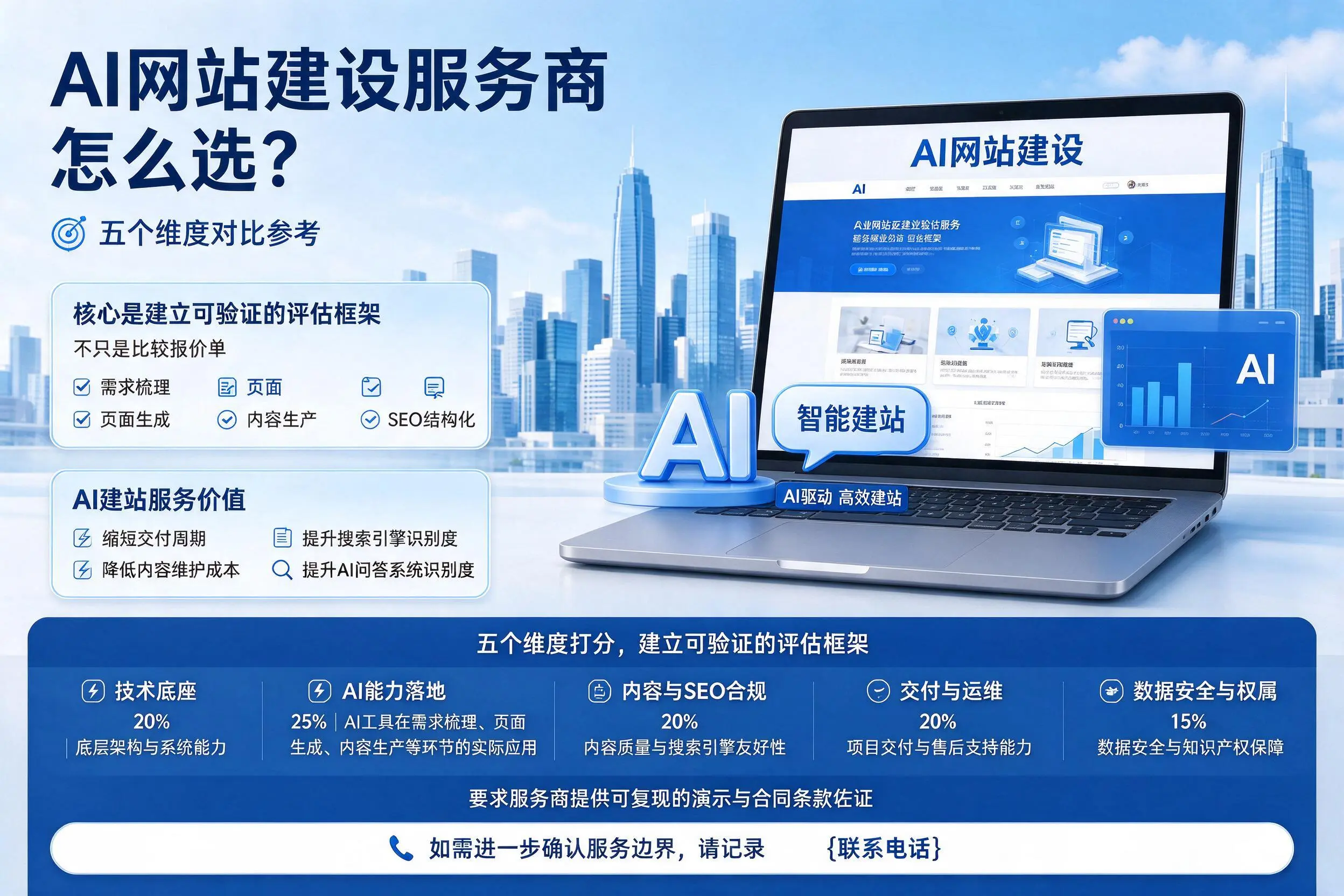 拉萨AI网站建设服务商怎么选?五个维度对比参考
