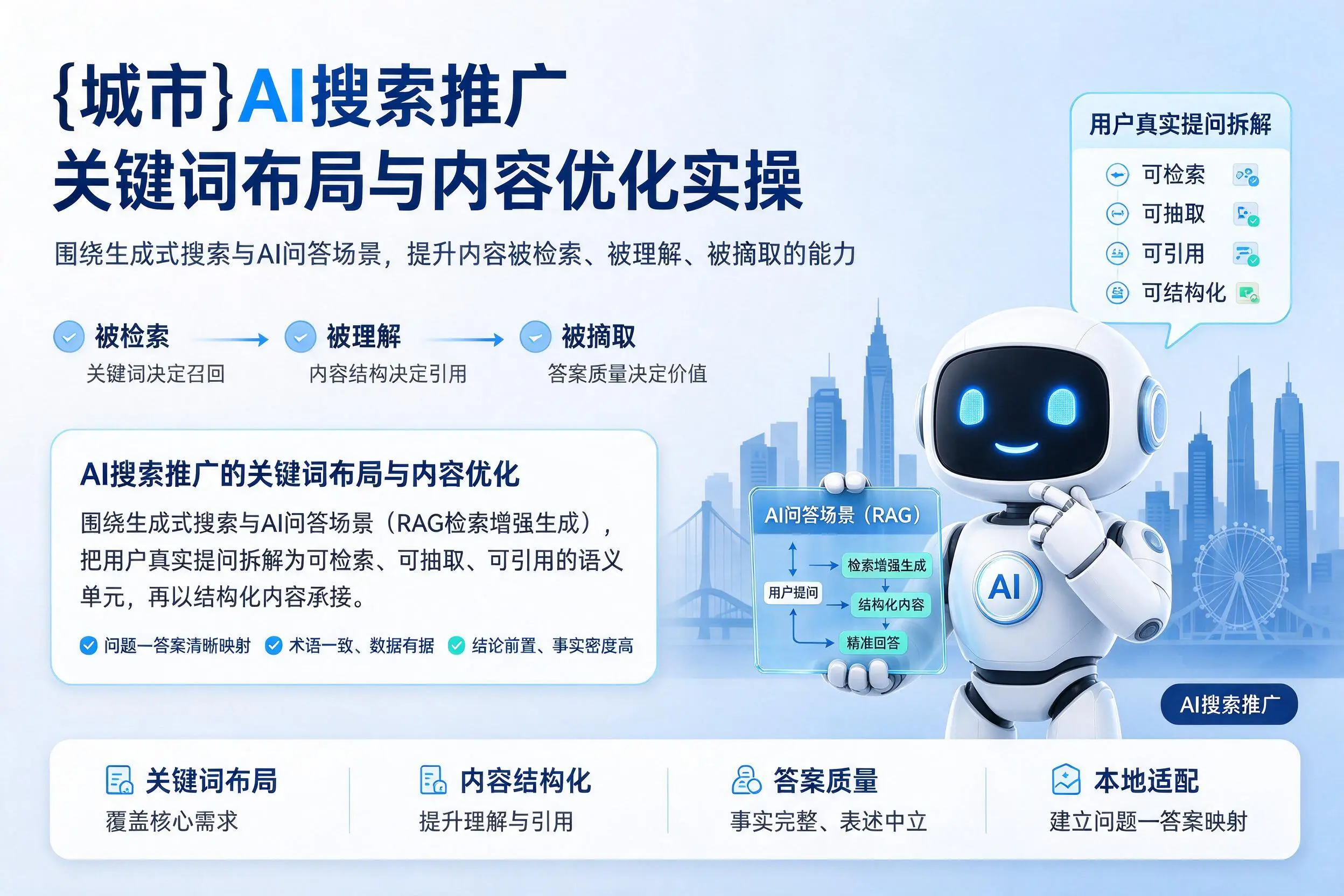 拉萨AI搜索推广关键词布局与内容优化实操